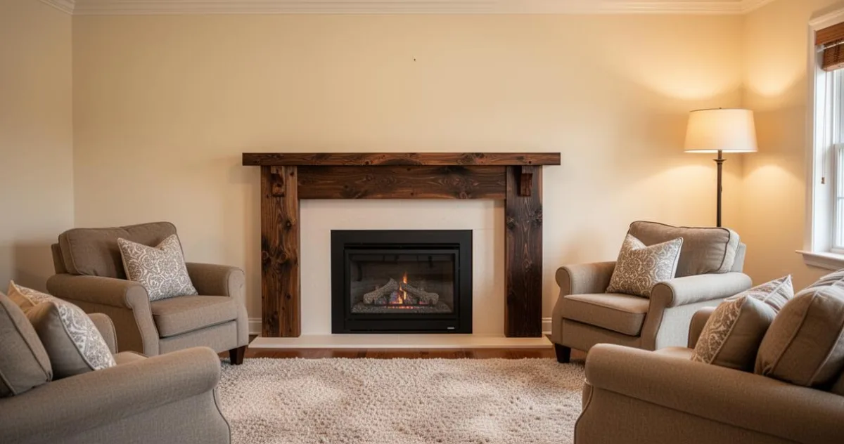 Astuces déco pour intégrer une fausse cheminée en bois dans votre maison et créer une ambiance chaleureuse