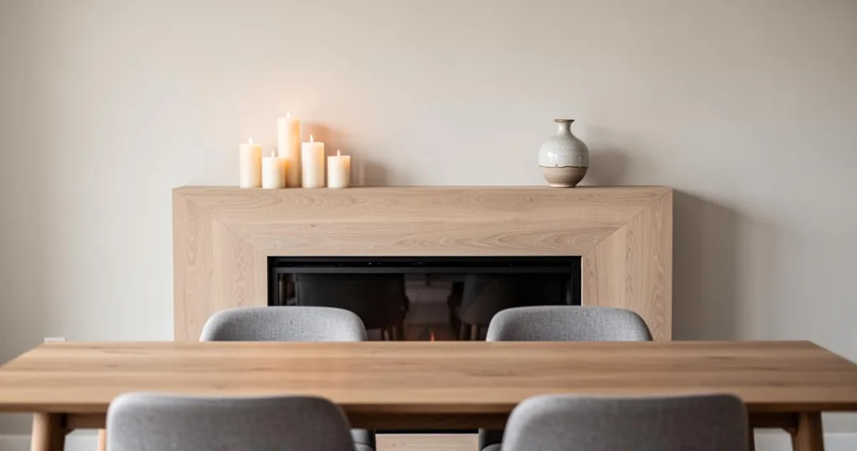 Astuces déco pour intégrer une fausse cheminée en bois dans votre maison et créer une ambiance chaleureuse – image 4