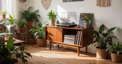 Top 6 des meubles pour disques vinyles au design vintage