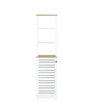 Armoire haute de salle de bain en MDF laqué – image 2