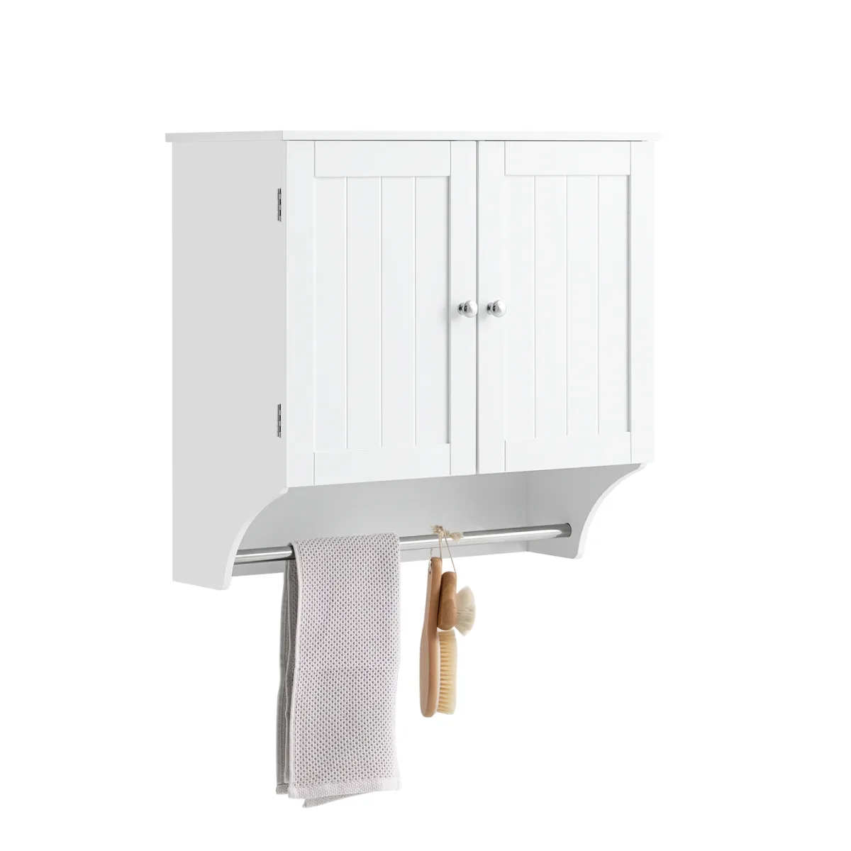 Armoire murale de salle de bain blanche, 2 portes