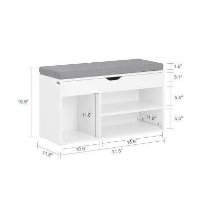 Banc à chaussures avec coussin d'assise – image 3