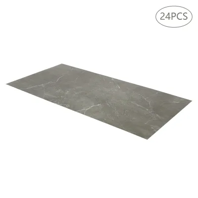 Carreaux de sol autocollants gris, motif pierre – image 2