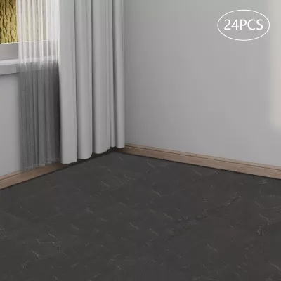 Carreaux de sol autocollants gris pierre, 24 pièces – image 2
