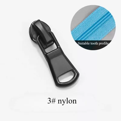 Curseurs de fermeture éclair noirs en nylon – image 3