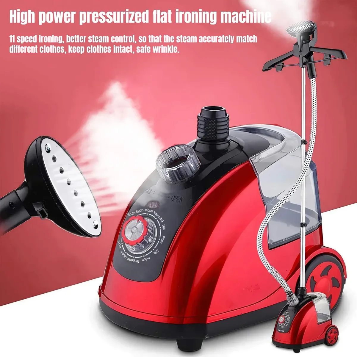 Défroisseur vapeur vertical 1800 W, réservoir 1,8 L