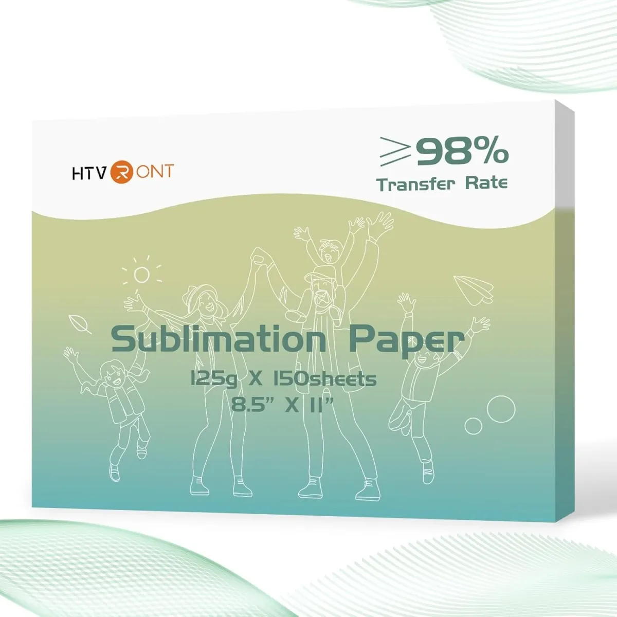 Papier de sublimation 21,5 × 28 cm, 150 feuilles