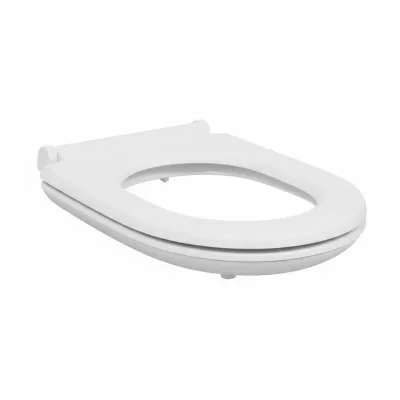 Siège de toilette blanc en Duroplast, 49 × 36 cm – image 2