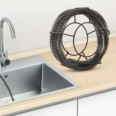 Spirale de débouchage de tuyaux en acier, 7 m – image 2