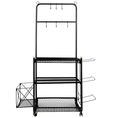 Support de rangement sur roulettes en acier – image 2